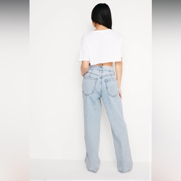 Good American GOOD PETITE ’90s JEANS | 10/30 | NWT | Light Wash Blue 142 - Picture 5 of 13